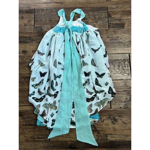NWT Pleiades Teal Botanical Butterflies Dress - Picture 15 of 15